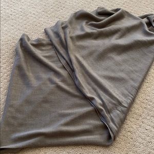 Shawl with button detail